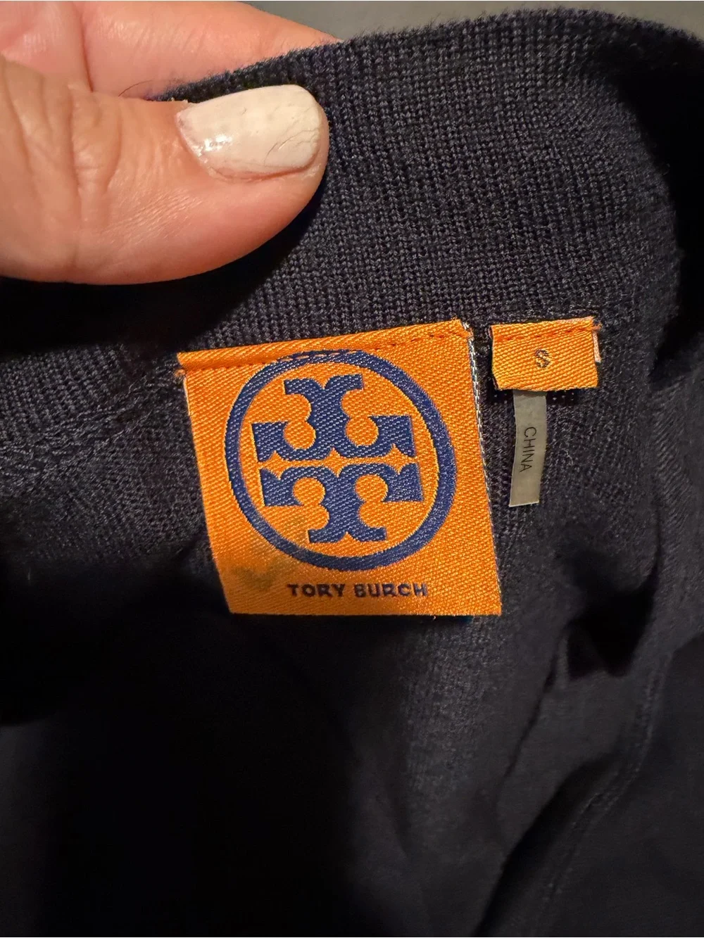 Tory Burch Black Cardigan with Gold Buttons